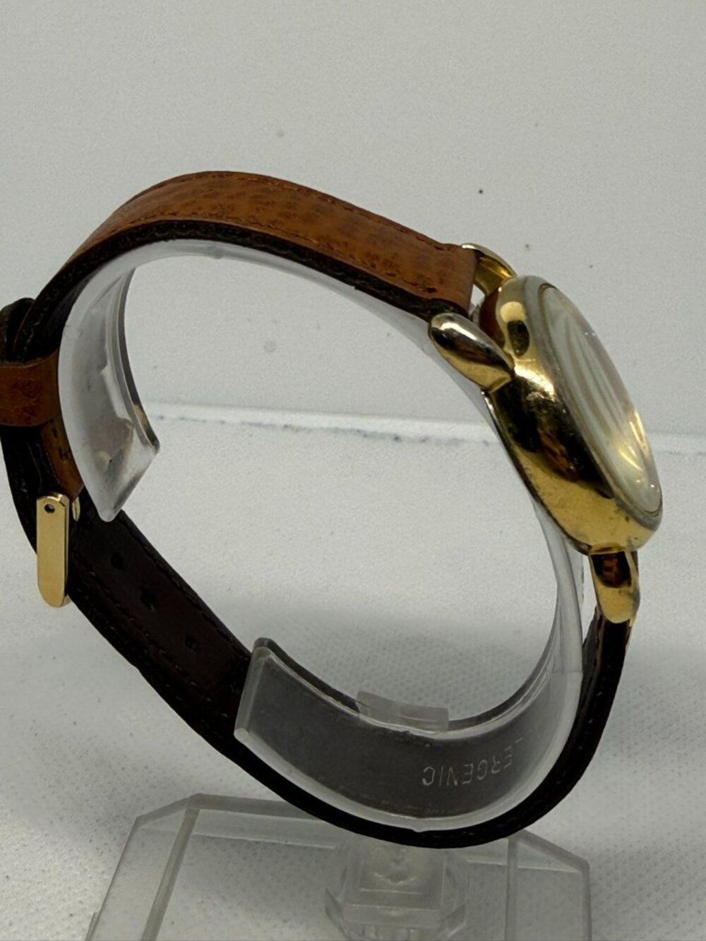 Black Hills 12k Gold Leaf accents Women's Quartz Gold-Tone Brown Leather Watch - Picture 6 of 10